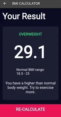 BMI Calculator Plus android App screenshot 1